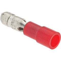 Value Collection - 22 to 16 AWG Bullet Connector - 0.177" Bullet Diam, Red PMMA Polymethyl methacrylate Insulation - Americas Tooling