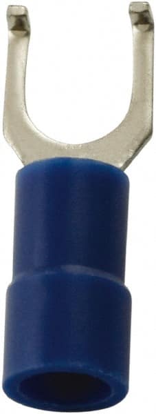 Value Collection - #10 Stud, 16 to 14 AWG Compatible, Partially Insulated, Flanged Fork Terminal - Americas Tooling