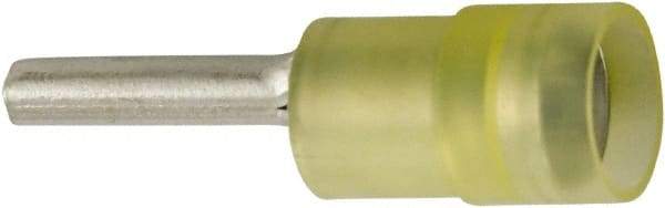 Value Collection - 12 to 10 AWG, Nylon, Partially Insulated, Male Wire Disconnect - 0.11" Wide Tab, Yellow, cUL Listed, RoHS Compliant, UL Listed - Americas Tooling