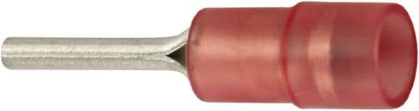 Value Collection - 22 to 16 AWG, Nylon, Partially Insulated, Male Wire Disconnect - 0.075" Wide Tab, Red, cUL Listed, RoHS Compliant, UL Listed - Americas Tooling