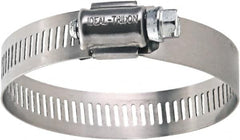 IDEAL TRIDON - SAE Size 10, 1/2 to 1-1/16" Diam, Stainless Steel Worm Drive Clamp - 9/16" Wide, Material Grade 200, Series 50 - Americas Tooling