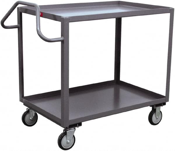 Jamco - 1,200 Lb Capacity, 36" Wide x 48" Long x 35" High Heavy Duty Service Cart - 2 Shelf, Steel - Americas Tooling