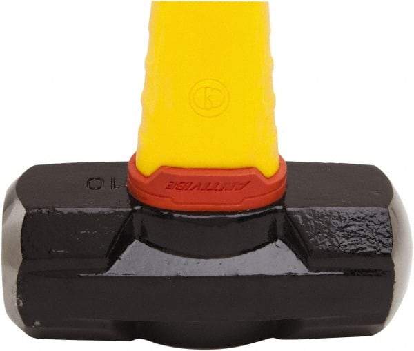 Stanley - 10 Lb Head, 35-1/4" Long Sledge Hammer - Steel Head, 40" Fiberglass Handle - Americas Tooling