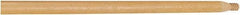 Rubbermaid - 54 x 1-1/16" Wood Handle for Push Brooms - Threaded Connection, Tan - Americas Tooling