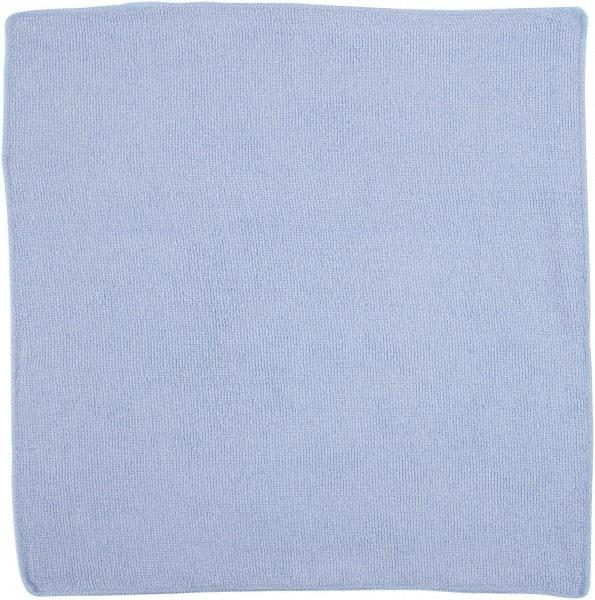 Rubbermaid - Dry Microfiber Wipes - 16" x 16" Sheet Size, Blue - Americas Tooling