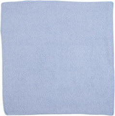 Rubbermaid - Dry Microfiber Wipes - 16" x 16" Sheet Size, Blue - Americas Tooling