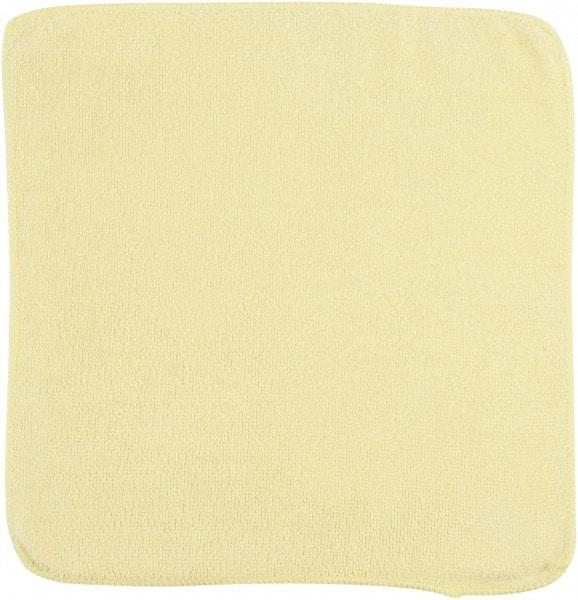 Rubbermaid - Dry Microfiber Wipes - 12" x 12" Sheet Size, Yellow - Americas Tooling