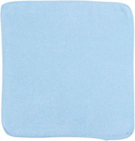 Rubbermaid - Dry Microfiber Wipes - 12" x 12" Sheet Size, Blue - Americas Tooling