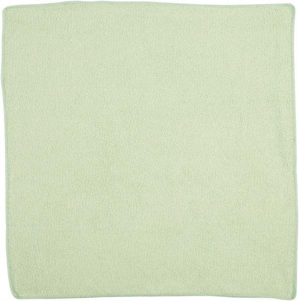 Rubbermaid - Dry Microfiber Wipes - 16" x 16" Sheet Size, Green - Americas Tooling