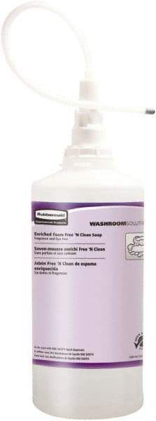 Rubbermaid - 1,600 mL Bottle Foam Soap - Clear, Fragrance Free Scent - Americas Tooling