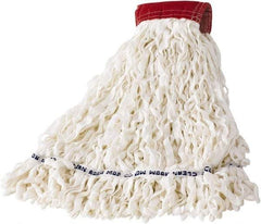 Rubbermaid - Red Head Band, Large Blended Fiber Loop End Mop Head - Use for Scrubbing/General Maintenance - Americas Tooling