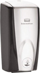 Rubbermaid - 1100 mL Foam Hand Soap Dispenser - Plastic, Hanging, Black & Chrome - Americas Tooling