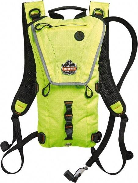 Ergodyne - Premium Low Profile Lime Hydration Backpack - 17 Inch Long x 10-1/2 Inch Wide x 2-1/2 Inch Deep, 70 Ounce Reservoir Capacity - Americas Tooling