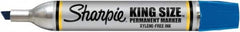 Sharpie - Blue Permanent Marker - Chisel Tip, AP Nontoxic Ink - Americas Tooling