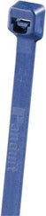 Panduit - 3.9" Long Blue Polypropylene Standard Cable Tie - 15 Lb Tensile Strength, 1.1mm Thick, 22mm Max Bundle Diam - Americas Tooling