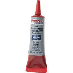 Made in USA - 6 mL Tube, Blue, Medium Strength Liquid Threadlocker - Americas Tooling