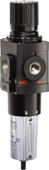 ARO/Ingersoll-Rand - 3/4" NPT Port Heavy Duty 1 Piece Filter/Regulator FRL Unit - Metal Bowl, 236 SCFM, 250 Max psi, 13.642" High x 4.091" Long, Manual Drain - Americas Tooling