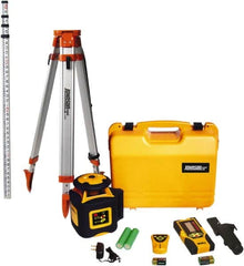 Johnson Level & Tool - 2,000' (Exterior) Measuring Range, 1/16" at 100' Accuracy, Self-Leveling Rotary Laser - 700 RPM, 1 Beam, NiMH Battery Included - Americas Tooling