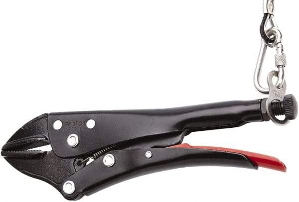 Proto - 9-1/4" OAL Straight Jaw Locking Pliers - 5/8" Jaw Width, Straight Handle - Americas Tooling