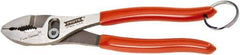 Proto - 8" OAL, 2-3/32" Jaw Length, 1-5/16" Jaw Width, Tethered, Slip Joint Pliers - 2 Positions, Slip Joint Head, Slip Joint Plier Tool - Americas Tooling