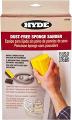 Hyde Tools - 3' Hose Length, Sanding Sponge - Use With Shop Vacs - Americas Tooling