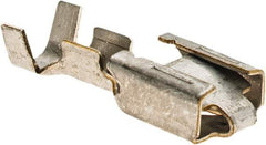 Value Collection - 1/4" Wide, Noninsulated Female Tab Terminal - Push In Connection, 16 to 14 AWG Compatible - Americas Tooling