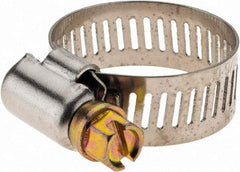 Value Collection - SAE Size 10, 9/16 to 1-1/16" Diam, Stainless Steel Worm Drive Clamp - 1/2" Wide - Americas Tooling