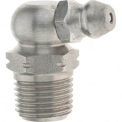 Value Collection - 90° Head Angle, 1/8-27 Stainless Steel Standard Grease Fitting - Americas Tooling