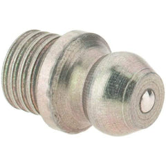 Value Collection - Straight Head Angle, 1/4 Thread Drive-In Grease Fitting - Americas Tooling