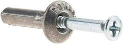 Powers Fasteners - 1/4" Diam, 1/4" Drill, 1" OAL, Hammer Drive Concrete Anchor - Zamac Alloy, Zinc-Plated Finish, Mushroom Head - Americas Tooling