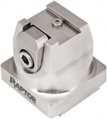 Raptor Workholding - 2" High x 2.07" Wide x 2.07" Long Dovetail Vise - 3/4" Jaw Opening Capacity, 1/8" High x 1.26" Wide Jaw, For 4 & 5 Axis Workholding Systems - Americas Tooling