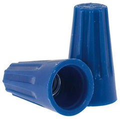 Ideal - 2, 22 to 3, 16 AWG, 300 Volt, Flame Retardant, Standard Twist on Wire Connector - Blue, 221°F - Americas Tooling