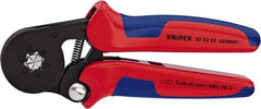 Knipex - 7-1/8" OAL Crimping Pliers - Plastic PVC Handle - Americas Tooling