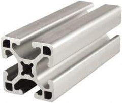 80/20 Inc. - 72 Inches Long x 1-1/2 Inches Wide x 1-1/2 Inches High, T Slotted Aluminum Extrusion - 0.877 Square Inches, Clear Anodized Finish - Americas Tooling