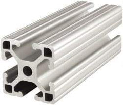 80/20 Inc. - 72 Inches Long x 1-1/2 Inches Wide x 1-1/2 Inches High, T Slotted Aluminum Extrusion - 0.8986 Square Inches, Clear Anodized Finish - Americas Tooling