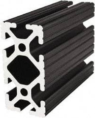 80/20 Inc. - 145 Inches Long x 1-1/2 Inches Wide x 3 Inches High, T Slotted Aluminum Extrusion - 2.0798 Square Inches, Black Anodized Finish - Americas Tooling