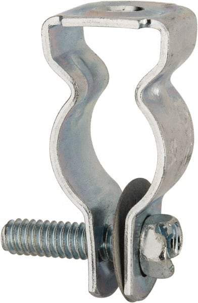 Cooper B-Line - Steel Rigid/EMT Conduit Hanger with Bolt - 1/2" EMT, 1/2" Rigid, 1/4" Rod, Zinc Plated Finish - Americas Tooling