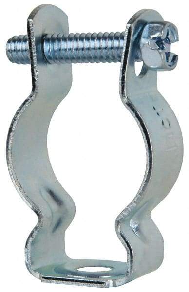 Cooper B-Line - Steel Rigid/EMT Conduit Hanger with Bolt - 3/4" EMT, 3/4" Rigid, 1/4" Rod, Zinc Plated Finish - Americas Tooling