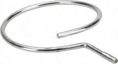 Cooper B-Line - 4" Pipe, 1/4-20" Rod, Steel Threaded Bridle Rings - Silver, Zinc Plated, 50 Lb Capacity - Americas Tooling