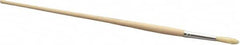 PRO-SOURCE - #5 Pig/Boar Artist's Paint Brush - 9/32" Wide, 1-1/16" Bristle Length, 9-1/2" Wood Handle - Americas Tooling