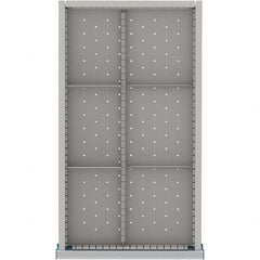 LISTA - 6-Compartment Drawer Divider Layout for 3.15" High Drawers - Americas Tooling