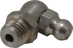 PRO-LUBE - 90° Head Angle, M8x1.0 Metric Stainless Steel Standard Grease Fitting - 9mm Hex - Americas Tooling