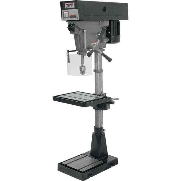 Jet - 15" Swing, Step Pulley Drill Press - 6 Speed, 1 hp, Single Phase - Americas Tooling