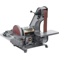 Jet - 42 Inch Long x 2 Inch Wide Belt, 8 Inch Diameter, Horizontal and Vertical Combination Sanding Machine - 3,100 Ft./min Belt Speed, 3/4 HP, Single Phase - Americas Tooling