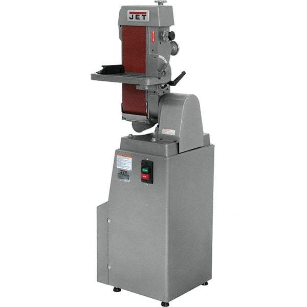 Jet - 48 Inch Long x 6 Inch Wide Horizontal and Vertical Belt Sanding Machine - 2,850 Ft./min Belt Speed, 1-1/2 Hp, Single Phase - Americas Tooling