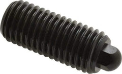 Vlier - 3/4-10, 1-3/4" Thread Length, 5/16" Plunger Projection, Steel Threaded Spring Plunger - 3/8 (Hex)" Max Plunger Diam, 1-3/4" Plunger Length, 6.7 Lb Init End Force, 37.3 Lb Final End Force, 3/8" Hex - Americas Tooling