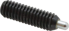 Vlier - 5/16-18, 1" Thread Length, 3/16" Plunger Projection, Steel Threaded Spring Plunger - 0.133 - 0.135" Max Plunger Diam, 1" Plunger Length, 1.5 Lb Init End Force, 4.5 Lb Final End Force, 0.093" Hex - Americas Tooling