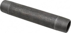 B&K Mueller - Schedule 40, 3/4" Diam x 5-1/2" Long Steel Black Pipe Nipple - Threaded - Americas Tooling