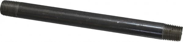 Value Collection - Schedule 40, 1/4" Diam x 6" Long Steel Black Pipe Nipple - Threaded - Americas Tooling