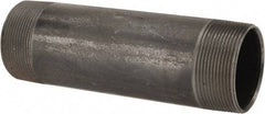 B&K Mueller - Schedule 40, 2" Diam x 7" Long Steel Black Pipe Nipple - Threaded - Americas Tooling